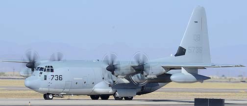 US Marine Corps Lockheed KC-130J Hercules BuNo 165736 of VMGR-352, June 9, 2011